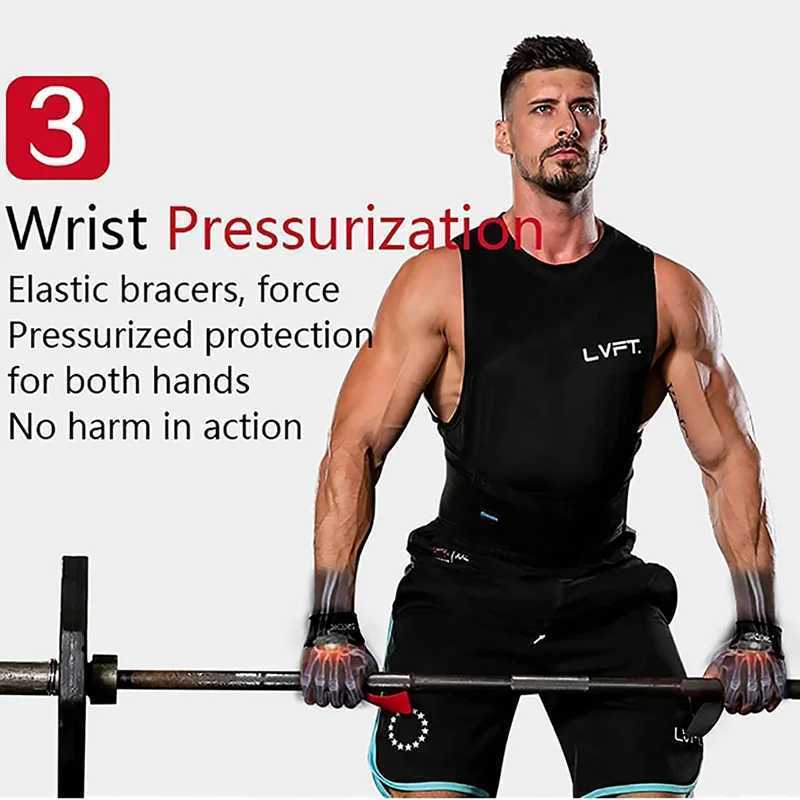 2Pcs Weightlifting Wrist Brace Straps Strength Training Deadlifts Crossfit Gym Fitness Pullup Lifting Support Sport Grip Band J250919