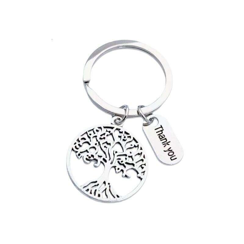 Ornament Heart Tree of Life Pendant Mother's Keychain Teacher's Day Thanksgiving Bag Key Ring Decoration