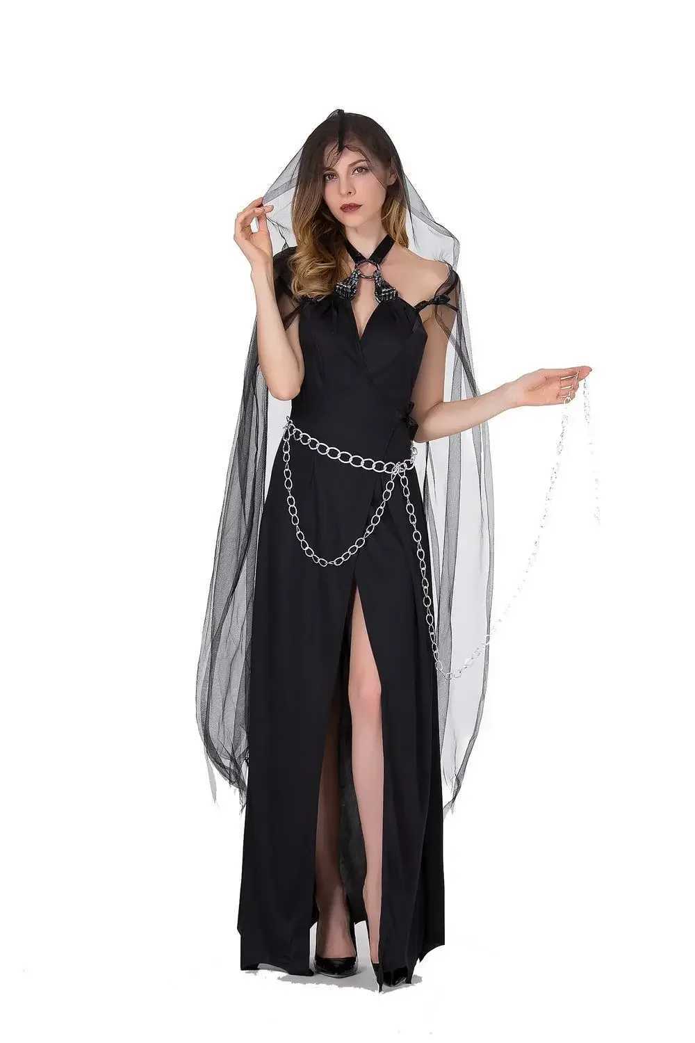 Halloween Fantasia Role Play Death Cosplay Adult Women Corpse Fancy Party Death Costume Dress Up Suit L250918