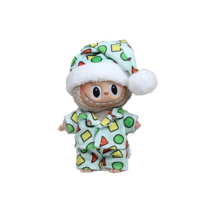 Clothes For Labubu 17cm The Monsters Outfit Accessories Clothing Cartoon Shinchan Pajamas Doraemon For Dolls V1 V2 V3 Use C250919