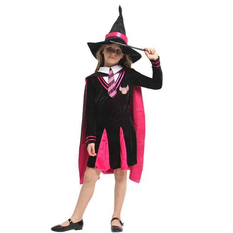 MXL Girls Halloween Magician Costumes Kids Children Sorceress Witch Cosplay Purim Carnival Stage Play Masquerade Party Dress L250918