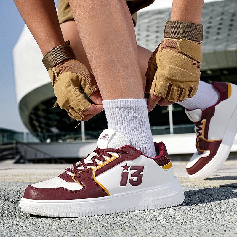 New four seasons new genuine leather casual breathable men's white shoes all-match popular couple sports shoes