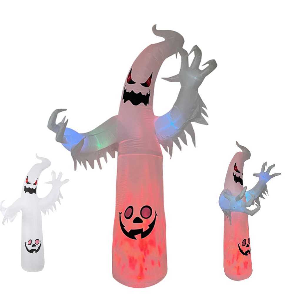 24M36M Halloween Inflation Flame White Ghost Builtin LED Light For Home Halloween Decorations Outdoor Indoor Inflatable Prop C250919