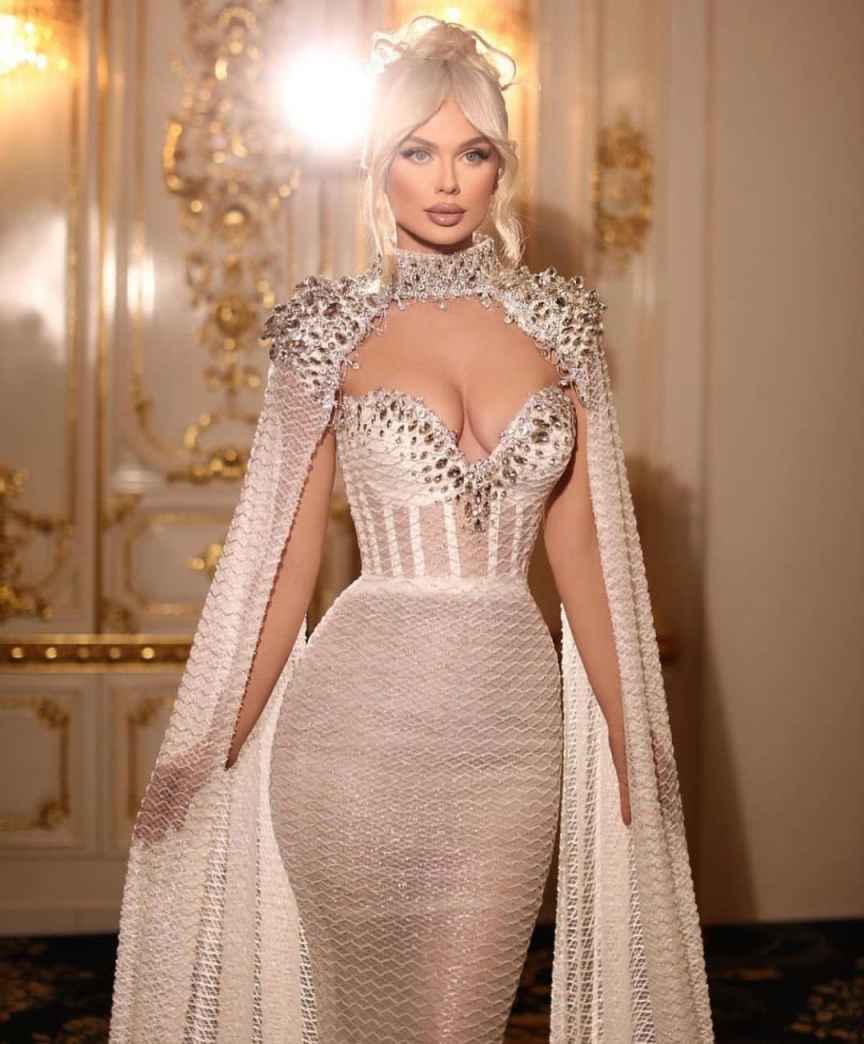 Africa Mermaid Wedding Dresses For Black Girls Crystal Beading High Neck Nigerian Bridal Gown Customized Occasion Gowns