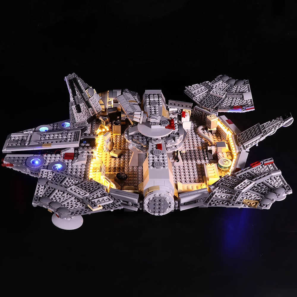 Disney Millennium Falcon Star Wars Building Set - Difficult Large Cross-border Wholesale Adult Toy Gift