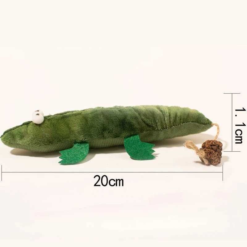 Cat Plush Toy Catnip Interactive Kitten Chew Toy Simulated Crocodile Training Playing Funny Cat Catnip Toy Accessories X250918