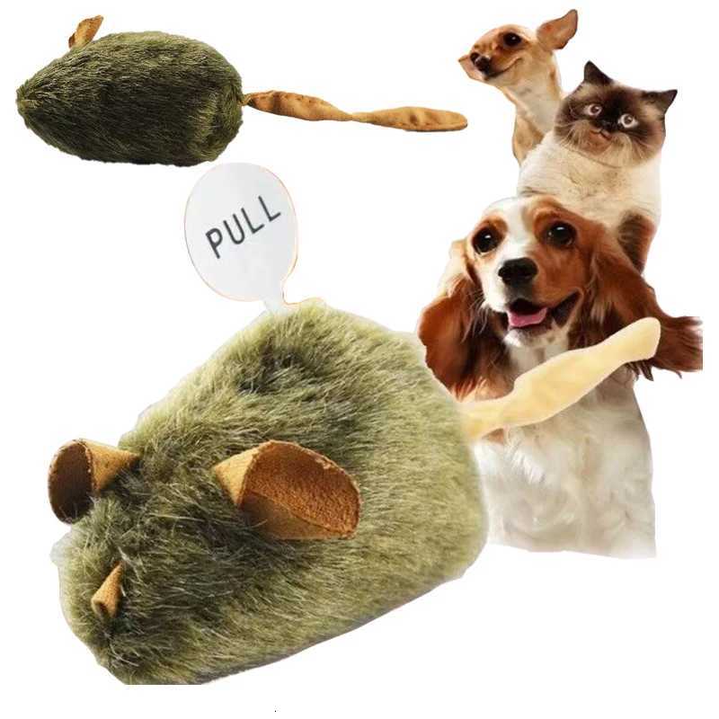 Cute Plush Cats Toy Simulation Mouse Automatic Chirping Kitten Interactive Toy Mice Bite Resistance Relieve Boredom Cat Supplies X250918