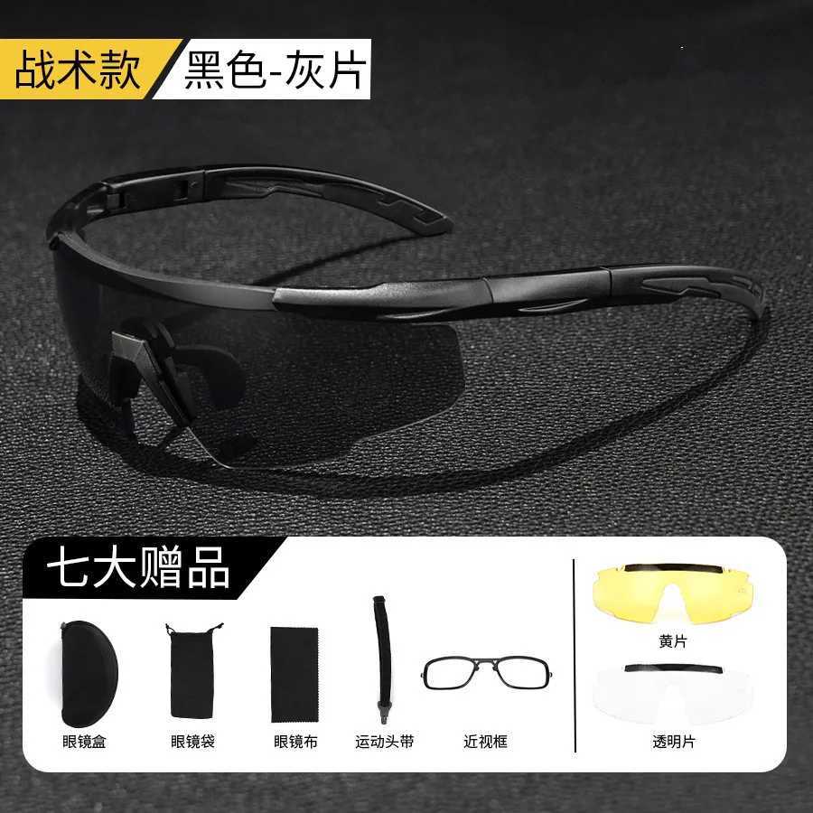Tactical Glasses Fans Real CS Shooting Glasses Outdoor Windproof Sand Riding Goggs hiking glasses Y250919
