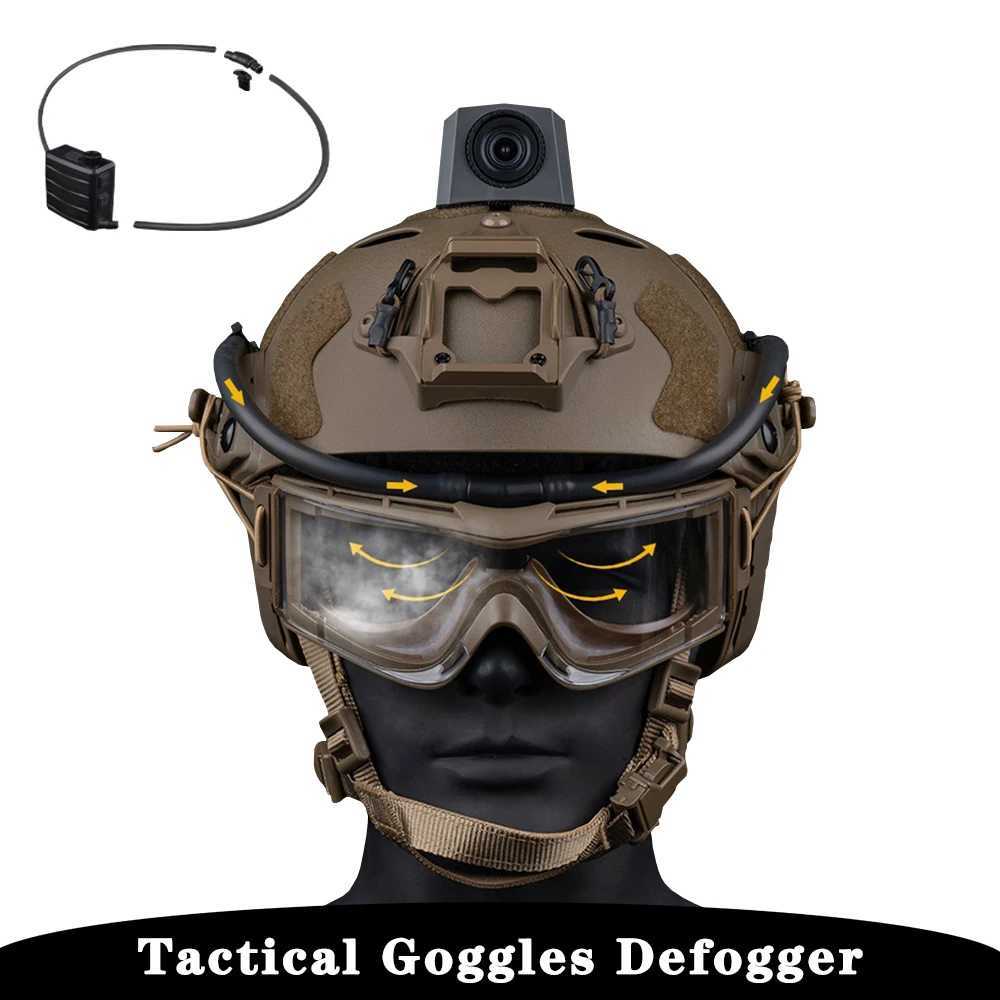 Tactical Goggles Defogger Defogging Fan Charging Adjust Wind SpeedSuitable for SkiingSoft Air Gun Shooting Work Clear Vision J250919