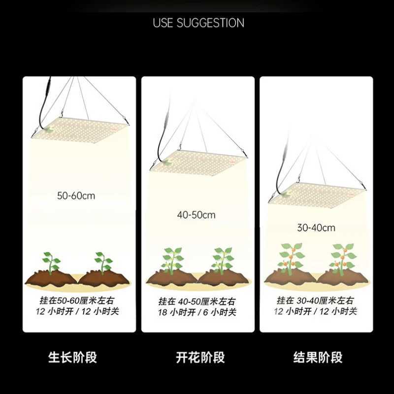 New LED Grow Light Plant Growth Lamp Dimmable Quantum Board Greenhouse Vegetable Fruit Seed Flower Full Spectrum Fill Light C250919