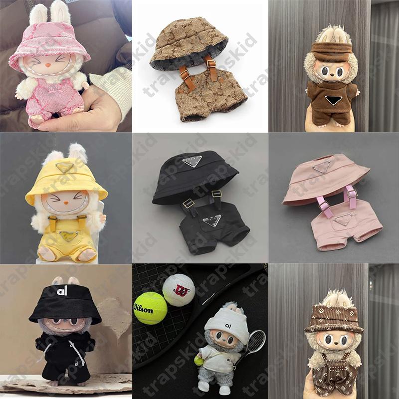 Designer Brand Labubu Clothes Multiple Styles Doll Apparel Tracksuit Fashion Dolls Clothing Hat Colorful Trendy LBB Outfit Only Clothes