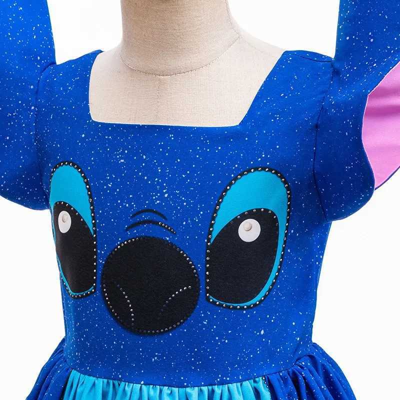 2025 LiloStitch Movie Inspired Role Play Costume Stitch Dress 626 Expriment Princess Frock Halloween Girls Cosplay L250918