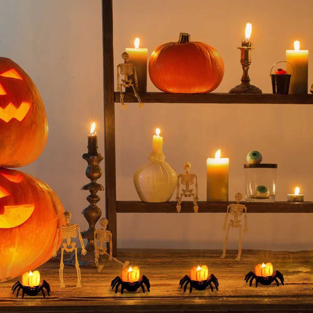 Halloween pumpkin lanterns spooky spider candle lanterns and festive decorations to set the mood C250919