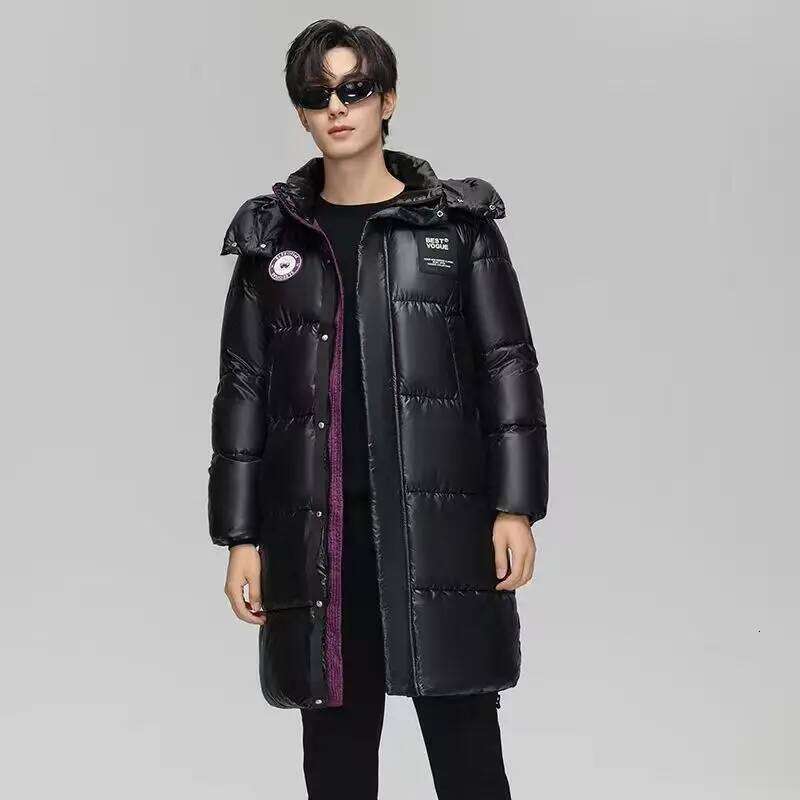 Jacket Fashion Brand New Men Korean Style Warm Hooded White Duck Down Outwear Unisex Winter Coat