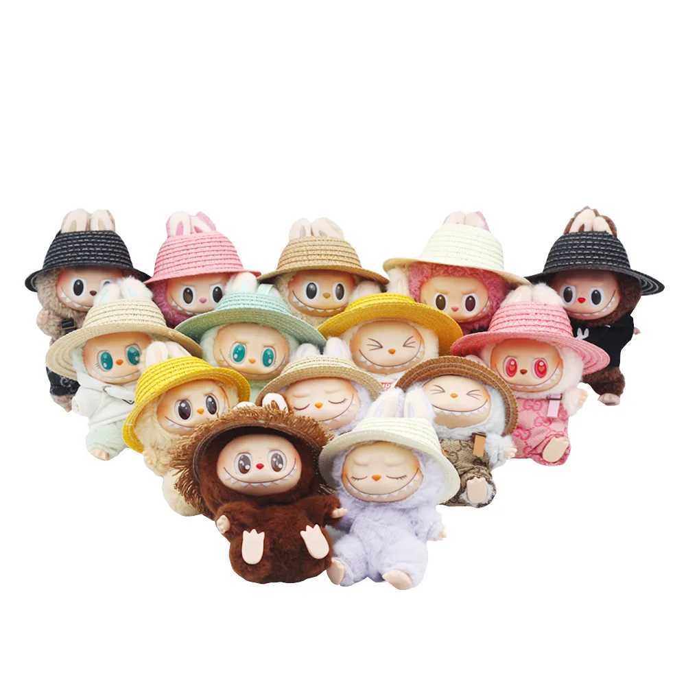 Labubu Hat Open Top Straw Hat Woven Hat Labubu Party Clothing Accessories Countryside Style Labubu Outfit for Sitting Party C250919