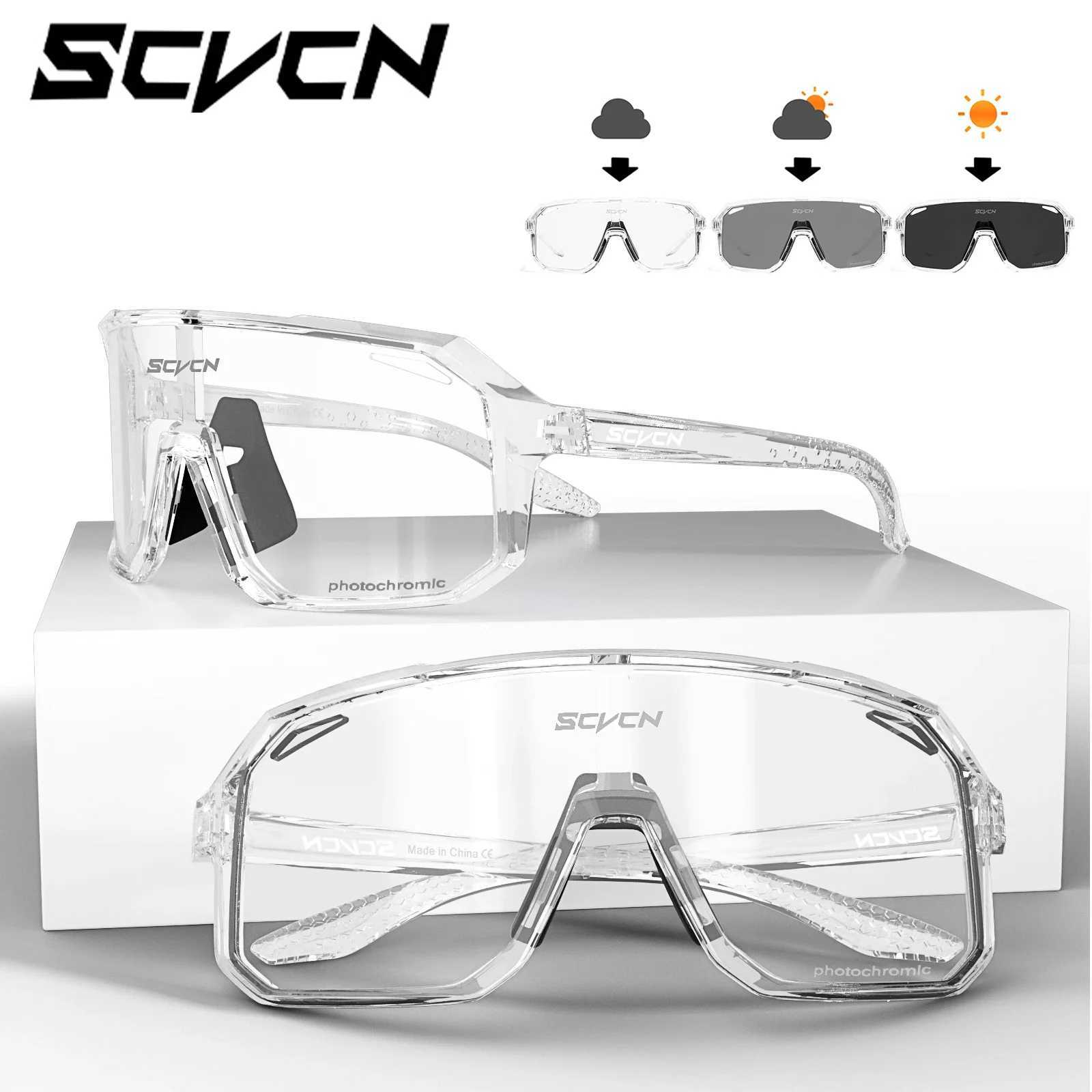 SCVCN Photochromic Hiking Eyewear Mens Sunglasses Outdoor Driving Goggle MTB for Womens Cycling Bike Glasses UV400 Protection J250919