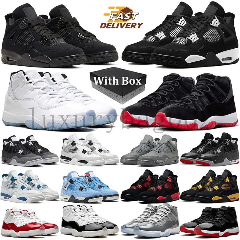 With Box designer Sneakers 11 11s Basketball Shoes Men Women 4 4s Cherry Cool Cement Grey Bred Concord Fashion Low 72-10 Mens Trainers Sports High Quality sneakers