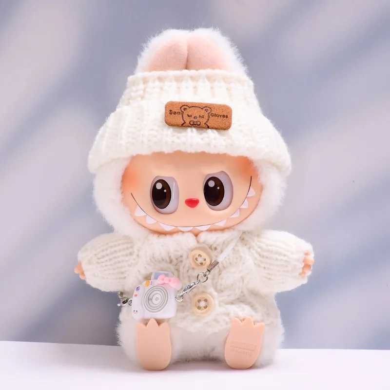 New Labubu winter Clothes Idol Dolls The Monster Outfit Accessories Clothing Gift Kawaii Sweater Hat Bag Set For Gift C250919