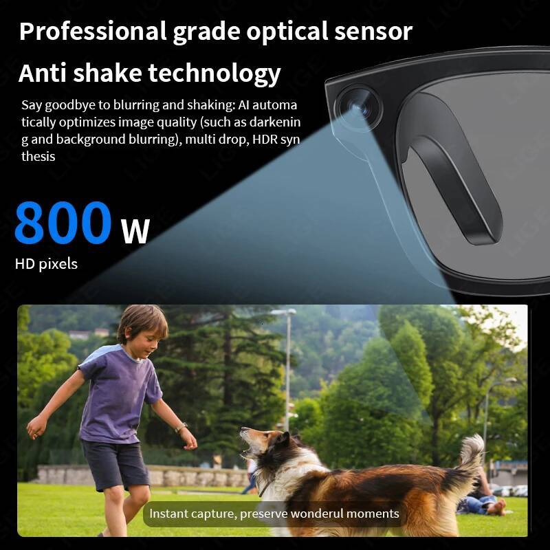New 800W Pixels Camera smart glasses 32GB Memory 1080P Video Shoot Wireless Transmission AI Translation Smart Sunglasses Intelligent Glasses