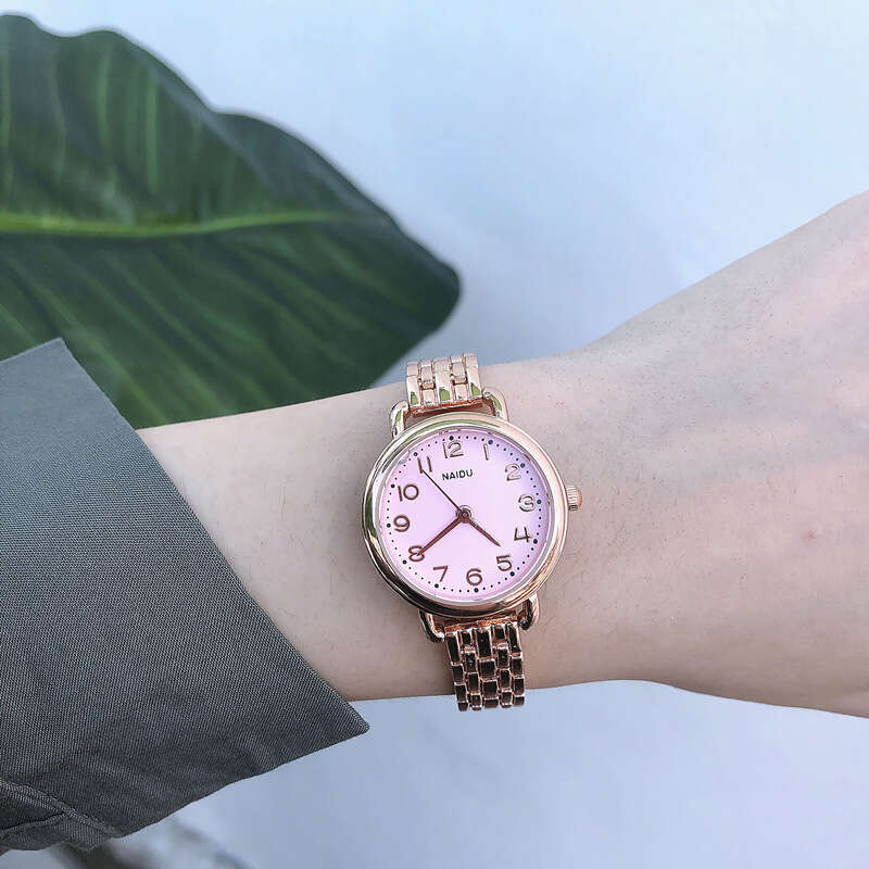 Designer for Female Students Korean Version Simple Trendy Steel Band Bracelet Chain Style Women's Watch Versatile Fashionable 2018 New Model
