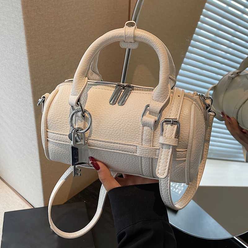 Fashionable and minimalist shoulder bags cylindrical bags daily multifunctional solid color trendy crossbody bags suitable fXJ250918