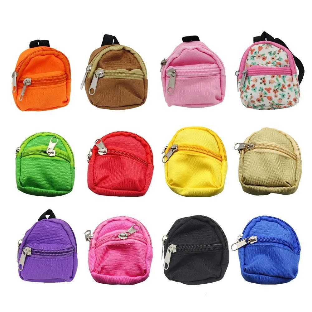 HOT Cute For Labubu Doll Canvas Backpack Simulation Pet Bag for 1517cm Dolls Cute Doll Accessories C250919