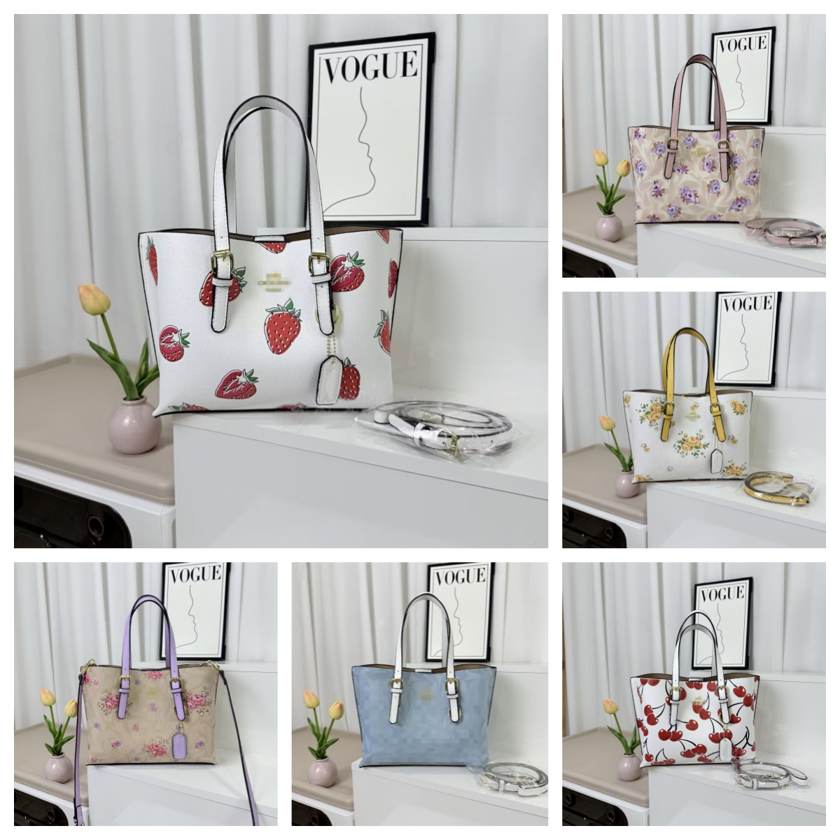 Designer Tote Bag Classic Vintage Pattern Spacious Capacity Fashionable and Versatile Shoulder Bag Daily Commuting