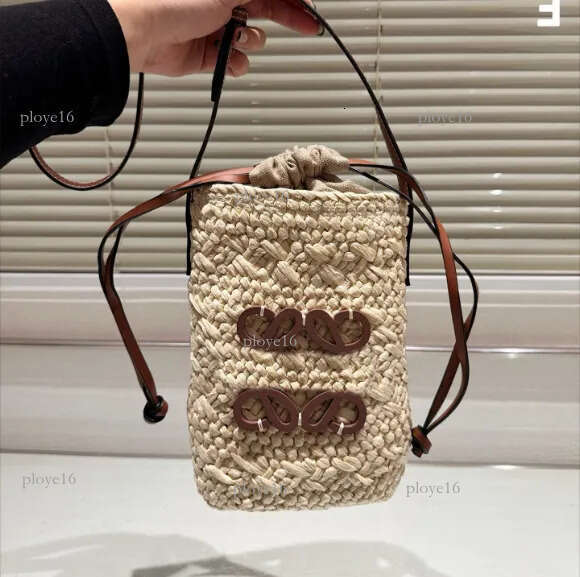Loeweshandbag Puzzle Bag Designer Bags Luxury Loewehandbagly Shoulder Bags Large Capacity Shopping Beach Handmade Woven Plants Basket Straw 7E7