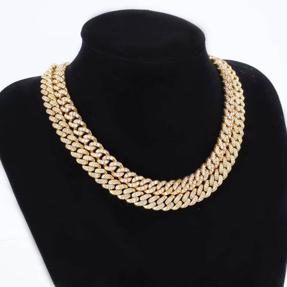 12mm 18k Real 14k Solid Gold Miami Cuban Link Chain 14k Bracelets for Men