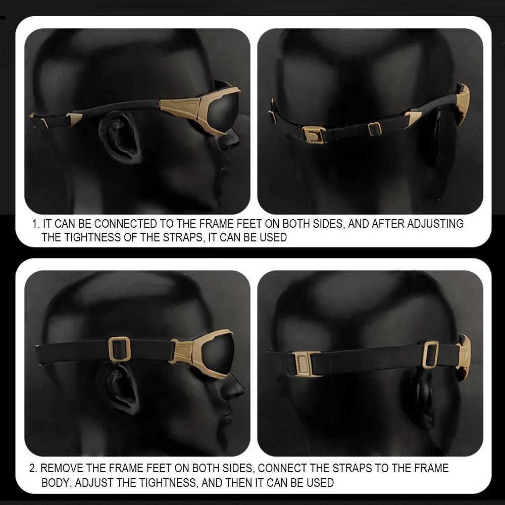 Tactical Polarized Glasses Sunglasses UV Lens Box Men Hiking Motorcycle Eyewear Airsoft Shooting Protection Goggles J250919