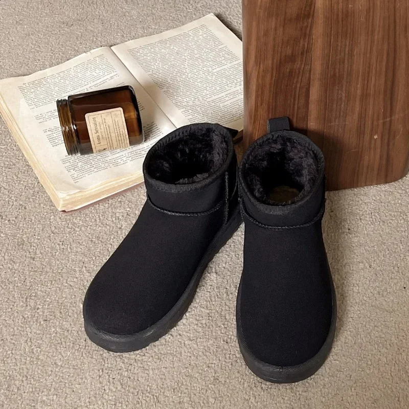 2024 Women Winter Ultra Mini Boot Australian Platform Boots for Leather Warm Ankle Fur Booties 250919