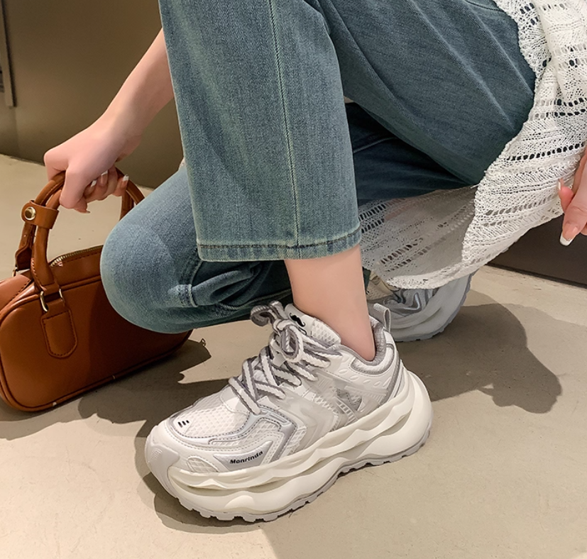 Designer Mirinda Four Seasons Thick-Soled Height-Increasing Shock-Absorbing Dad for Men and Women Lightweight Comfortable Casual Men's Trendy Ver