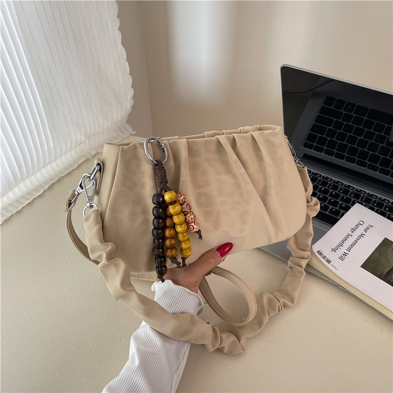 Autumn new fashionable and casual large capacity handbag, college student crossbody bag, daily commuting high-end elegant multifunctional women's