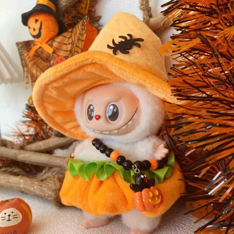 Halloween Christmas Pumpkin Ghost Clothes for 17cm 30 Labubu Clothes Cute Doll To Go Bag Doll Accessories C250919
