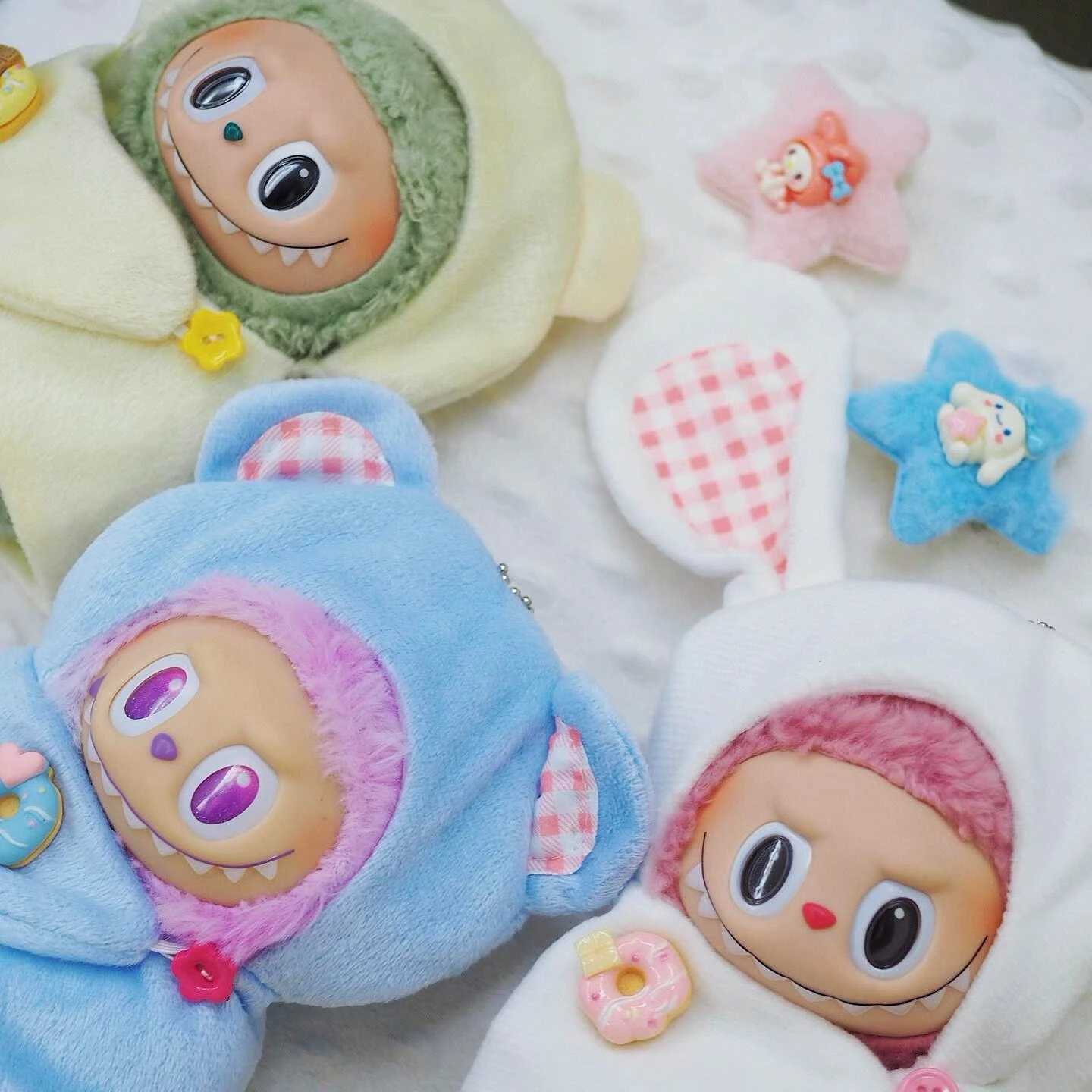 For Labubu 17cm Baby Clothes Cosplay Big Into Energy Series Have A Seat Series Exciting Macaron Series Vinyl Doll Sleeping Bag C250919