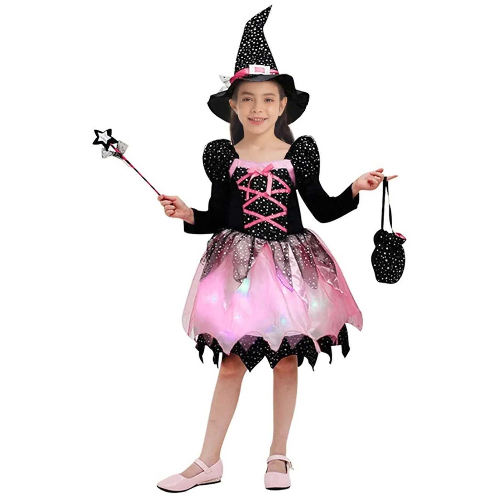 Girls Clothes Halloween Witch Cosplay Dresses Handmade Carnival Costume for Children Party Prom The Dress Kids Photo Fancy Kids L250918