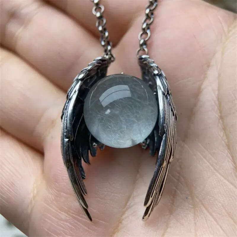 New Ghost Wings Crystal Necklace Fashion Unique Personality Vintage Pendant