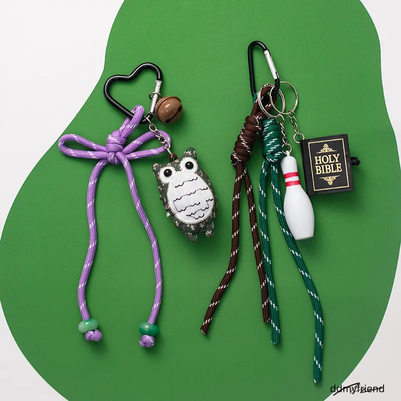 Versatile Woven Charm Keychain Bag Trendy Backpack Pendant Exquisite 250726 ddmyfriend