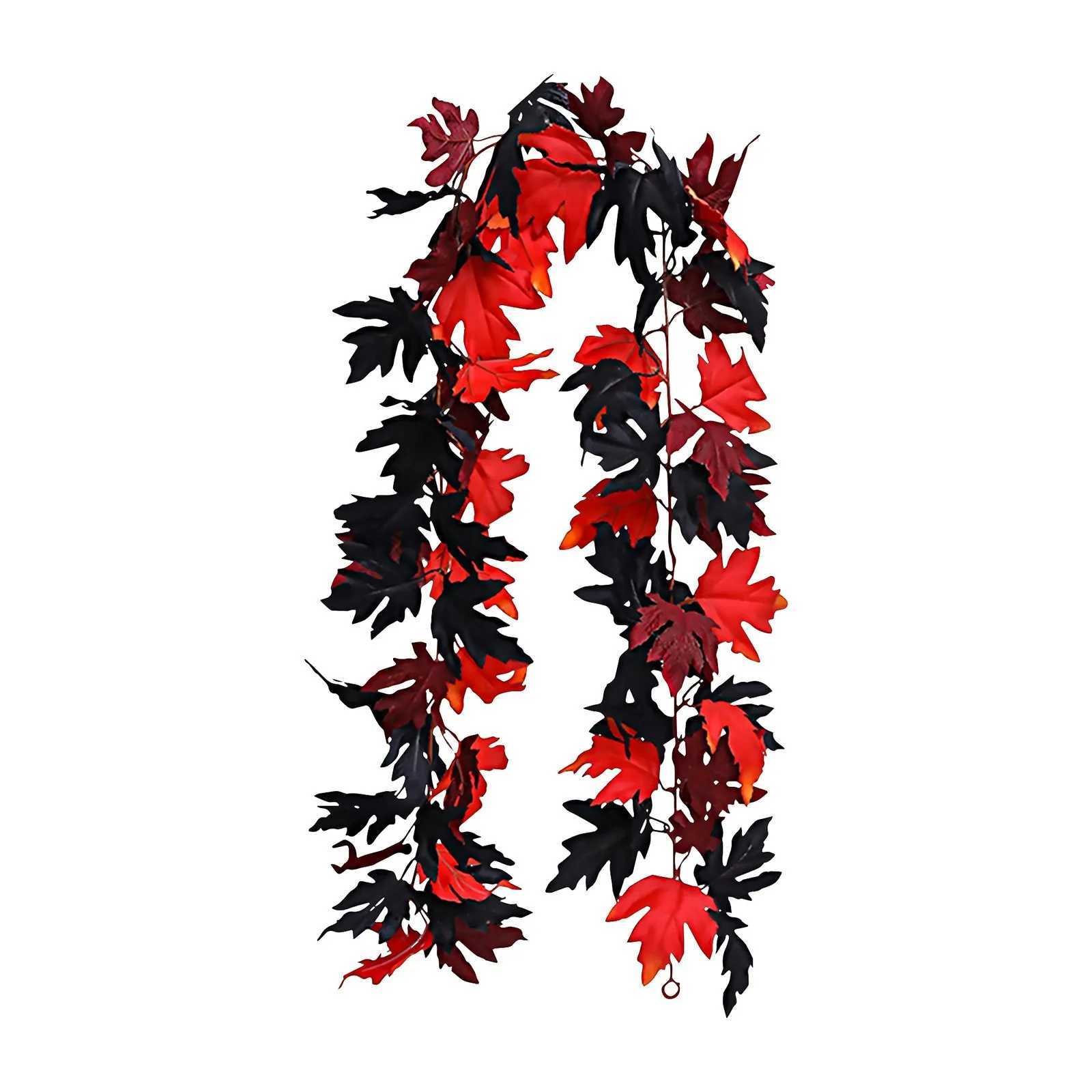 175CM Artificial Maple Leaves Fake Plants Autumn Decor Festival Hanging Garland Maple Vine Decoration Wedding Party Halloween C250919