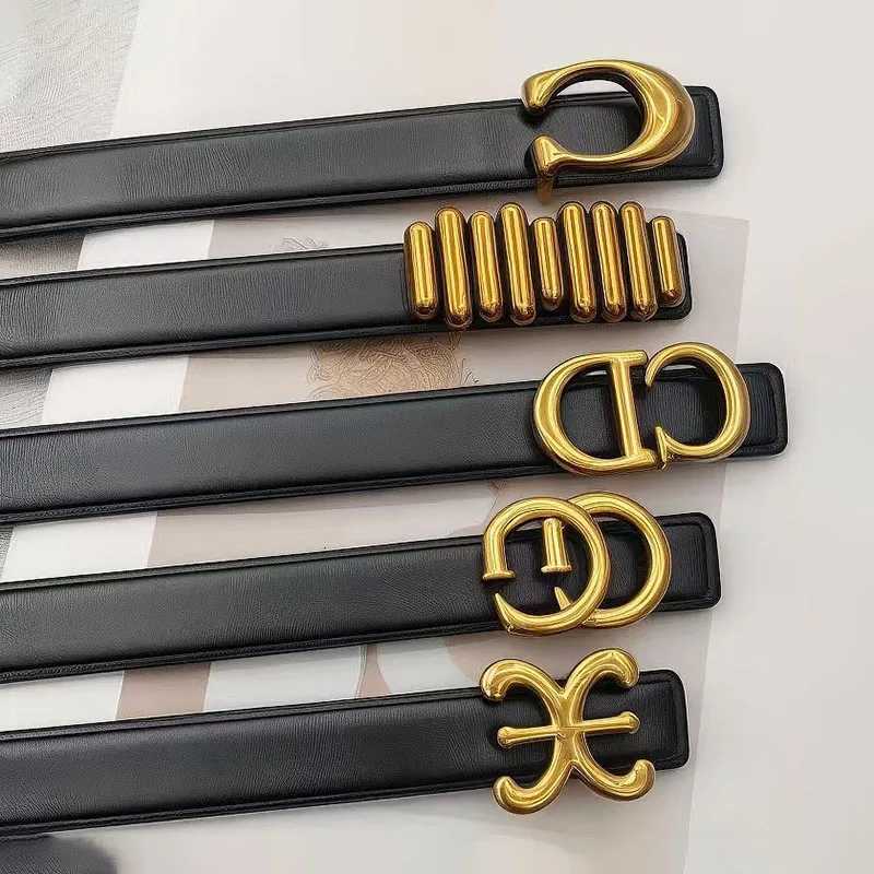 Luxury Brand Leather Belt for Women Designer Alloy Buckle Waist Strap Female Jeans Trouser Dress Waistband Z250919