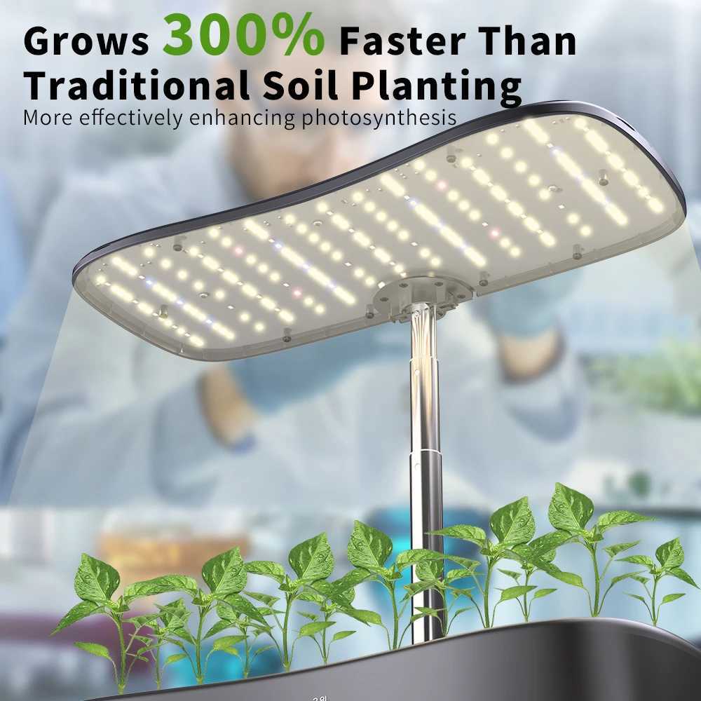 Indoor Garden Hydroponics Growing System Full Spectrum LED Plant Grow Light Smart Autopot Timer Cultivation Growbox For Home C250919