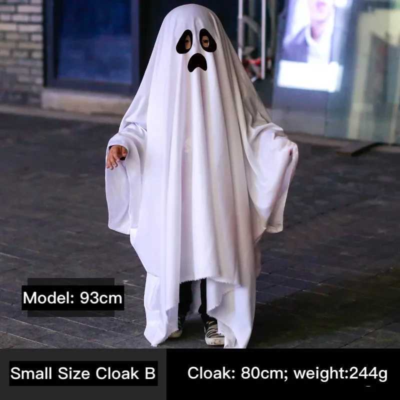 Cute Kids Halloween Horror Cloak Cape Anime No Face Cosplay Costumes Ghost White Tassels Cloak Unisex Halloween Costume Full Set L250918