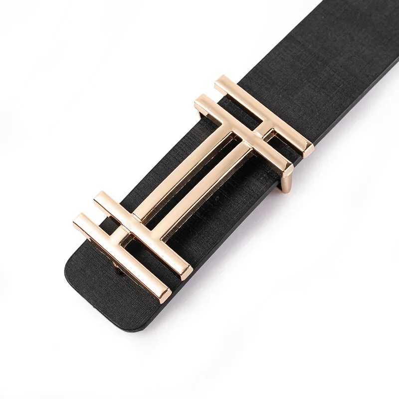 New Fashion Leather Pleasing Wonderful Terrific Belts Dress Belt for Men Women Brand Double H Buckle Z250919