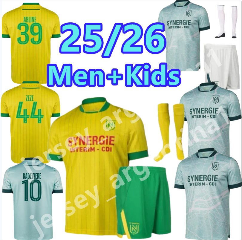 25 26 Maillots FC Nantes soccer jerseys Anniversary SISSOKO MOLLET S OWUSU Etoile 2025 GIROTTO COULIBALY BLAS KOLO CHIRIVELLA MUANI Third football shirt men Top