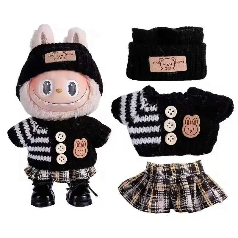 17cm Cute For Labubu Doll Clothing Sweater Set Clothing Shoes Doll DIY Accessories Training Sitting Party Games Toys Gifts C250919