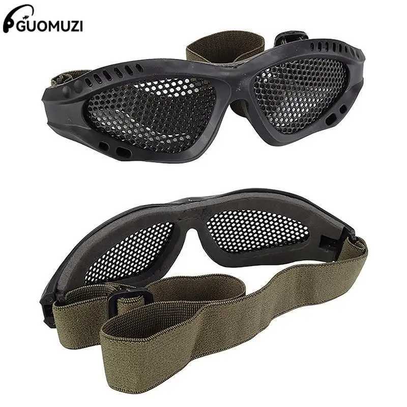 Tactical Paintball Goggles Eyewear Steel Wire Mesh Airsoft Net Glasses Eye Goggle Shock Resistance Eye Game Protector J250919
