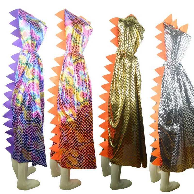 2024 Dinosaur Cloak for Children Performance Costume for Boys and Girls Funny Clothes for Kids Dress Up Props L250918