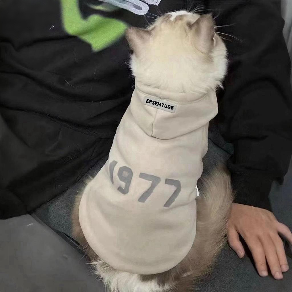 Design dog clothes Dog Apparel Hoodies Letter Fleece ed Fall Puppy Sweatshirt Soft Warm Sweater Winter Hooded Clothes For Small Dogs