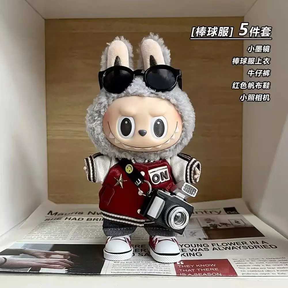 Mini Plush DollS Clothes Outfit Accessories For Korea Kpop Exo Labubu V1 V2 Idol Dolls Goose Dinosaur Macaron Clothing Gift C250919