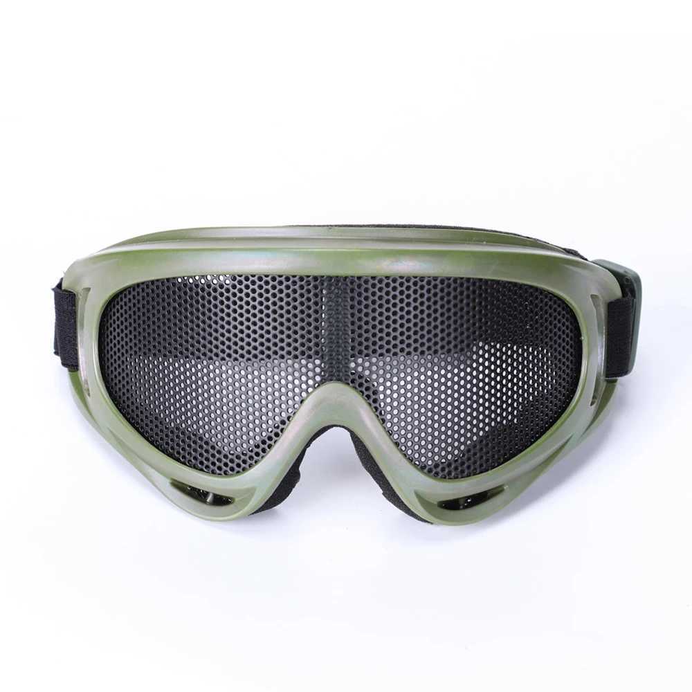 SINAIRSOFT Outdoor Tactical Eye Protection Metal Mesh Glasses Camping Hunting Airsoft Shooting Safety Goggle Eyewear J250919